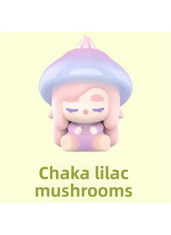 Genuine Bubble Mart POP Mushroom Elf Series Doll Moe Bubble Matt Moe Blind Box Doll-Color:Fluorescent Cloth  - Image 5