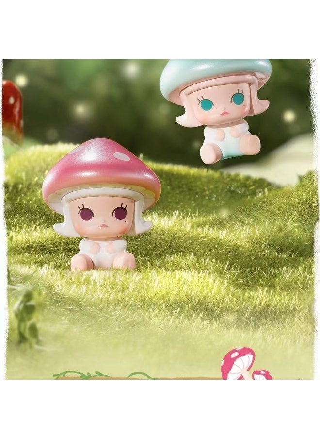 Genuine Bubble Mart POP Mushroom Elf Series Doll Moe Bubble Matt Moe Blind Box Doll-Color:Fluorescent Cloth  - Image 4