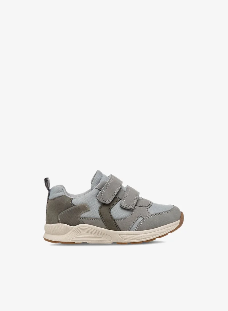 جونيورز Kids Panelled Sneakers with Hook and Loop Closure