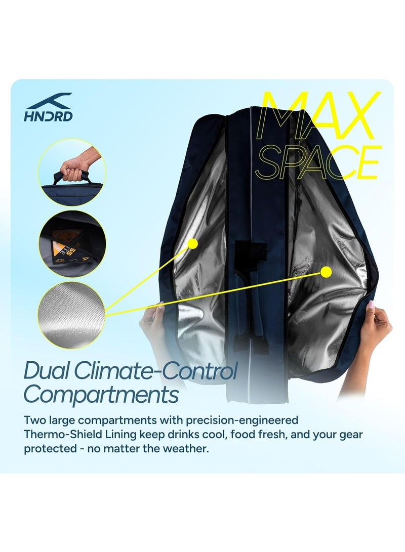 هندرد حقيبة أدوات Hundred X Gear Kit مزودة بحجرتين للتحكم في درجة الحرارة | جيب مخصص للأحذية | أحزمة ظهر مريحة | للعب الاحترافي | مثالية للرجال والنساء - Image 2