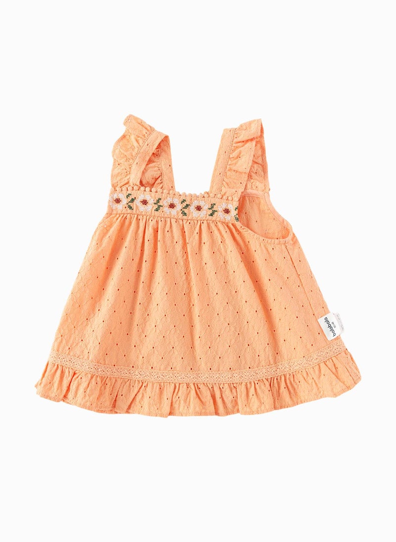 Balabala Eyelet Ruffle Dress - Image 1