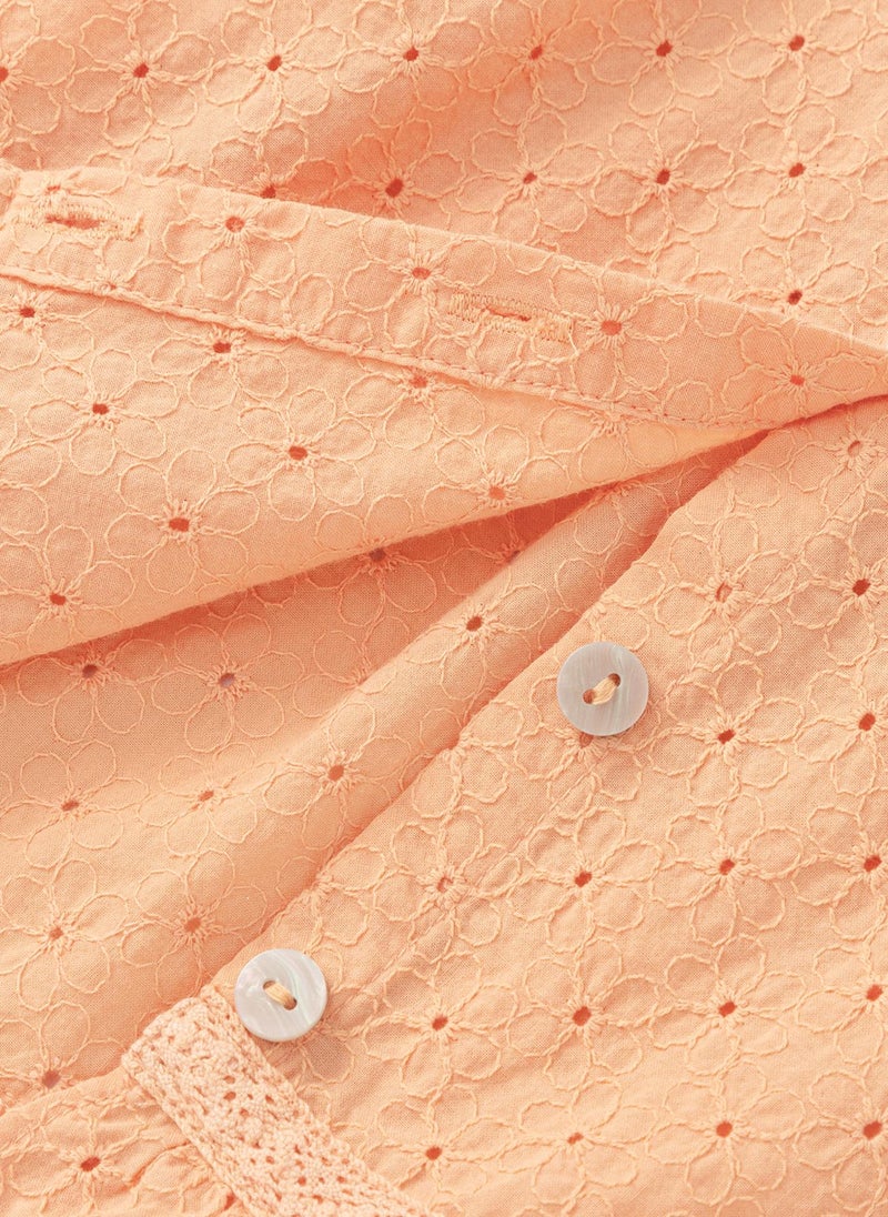 Balabala Eyelet Ruffle Dress - Image 5