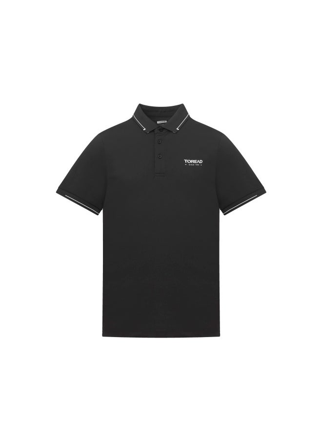TOREAD Men's Performance Polo Shirt - Technical Knit Fabric with Modern Design  - Image 1