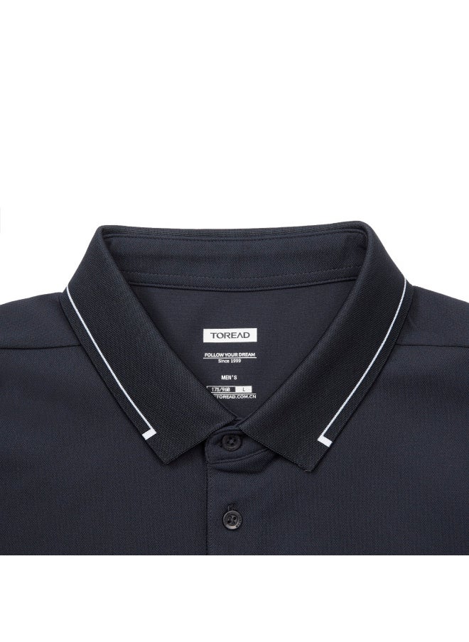 TOREAD Men's Performance Polo Shirt - Technical Knit Fabric with Modern Design  - Image 2