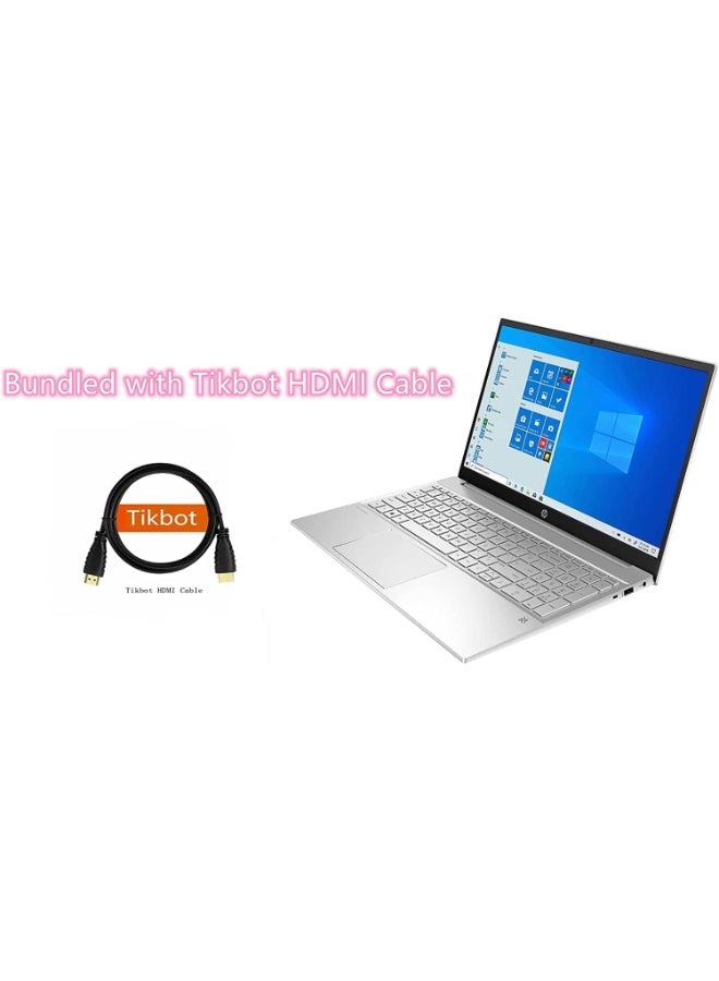 HP لاب توب بافيليون (نسخة محدثة) بشاشة تعمل باللمس مقاس 15.6 بوصة، مع معالج كور i5-1335U/32 جيجابايت رام/1 تيرابايت SSD/رسومات إنتل إيريس XE/ويندوز 11 مع كابل HDMI - Image 4