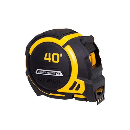 Komelon 40-Ft Contractor TS Wide blade Tape Measure with Backside Printing, Manual Lock, Long Standout (93440) - Image 2