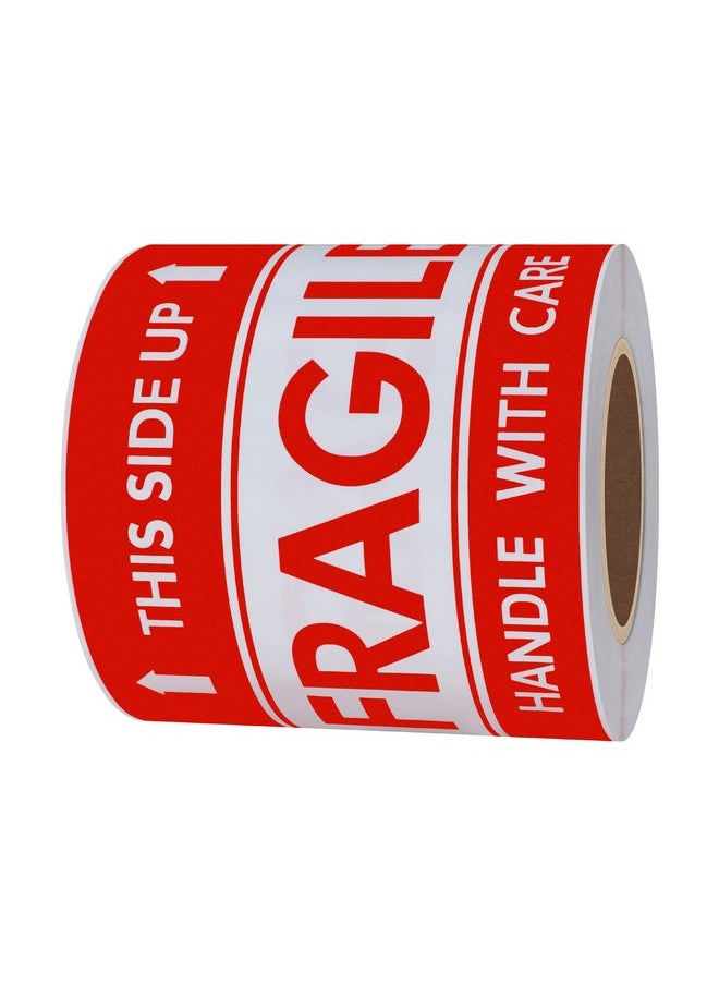 Hybsk - Hybsk This Side Up Fragile Stickers 3x5 inch Handle with Care Shipping and Packing Warning Adhesive Label 100 Per Roll (3x5 inch) - Image 1