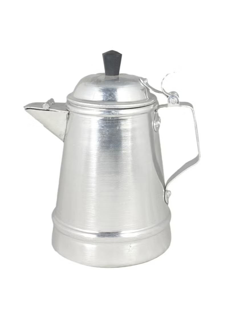 إبريق حليب من الألومنيوم سهل الشراء، إبريق شاي عربي كلاسيكي أساسي سعة 2000 مل - Image 1