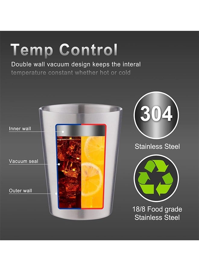 Stainless Steel Coffee Mugs, Double Wall Insulated Coffee Cups 4 Pack 300ml BPA Free Stainless Steel Tumblers Durable Drinking Cups for Home, Kitchen, office, Outdoor ideal for Ice Drinks/Hot Beverage  - Image 2