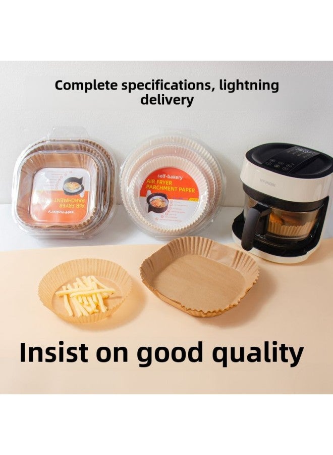Air Fryer Paper Special Paper Customized Air Fryer Special Paper Plate Food Grade Air Fryer Paper-Color:White-Specifications:Square 20cm +4.5cm Blister Box 100  - Image 3