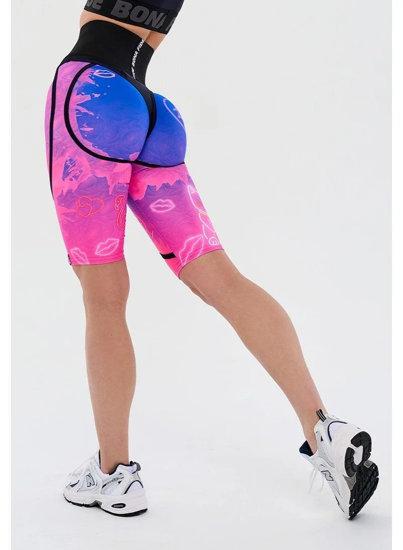 Bona Fide Bona Fide Premium Quality High Waist Biker Shorts for Women with Push Up - Womens Shorts for Gym, Workout