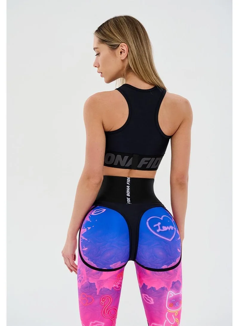 Bona Fide Cycling Extra Corsage Neon Kiss Extra Corsage Kiss High Waist Biker Gym Shorts for Women for Women | Best Price UAE