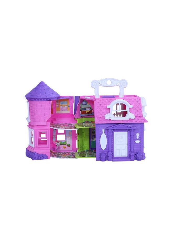 Toy Zone Toyzone Bella Doll House-44758 | Role Play Set | Doll House With Equipped Room | Doll House Play Set For Kids | For Kids Age 3+  - Image 3