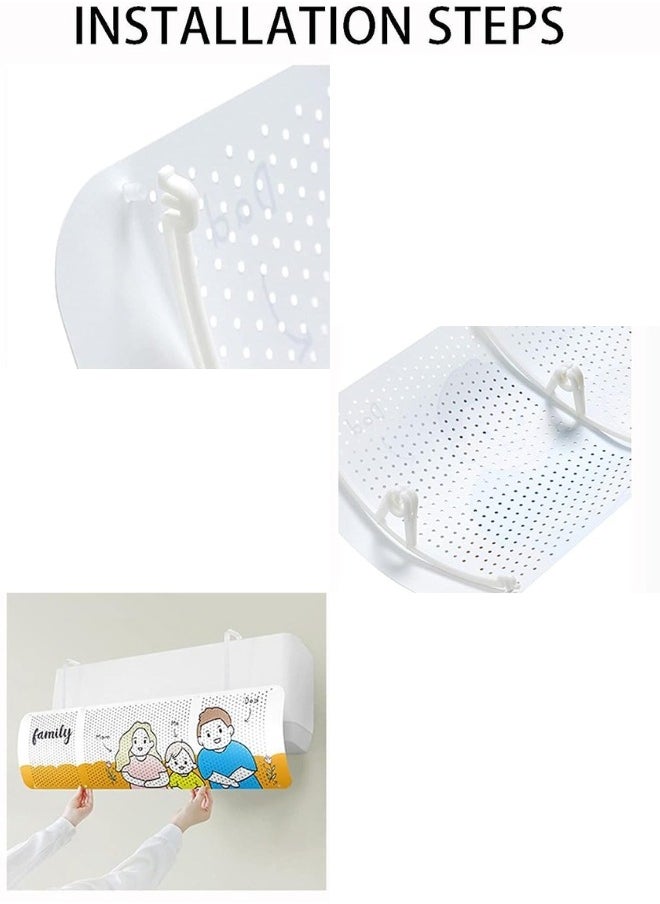 Generic - Retractable Air Diffuser for Home Air Conditioning, Double Sided Air Flow Deflector Cover for Air Conditioning - Image 1