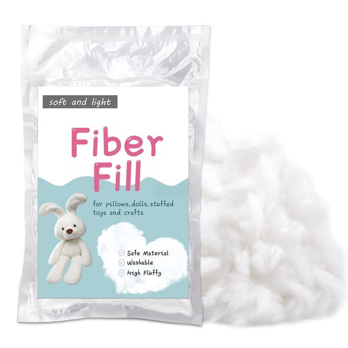 53OZ POLYESTER FIBER FILL STUFFING PILLOW FILLING STUFFING CUSHION FILLING BATTING HIGH RESILIENCE FILL FIBER STUFFING FOR STUFFED ANIMALSDIY CRAFTS