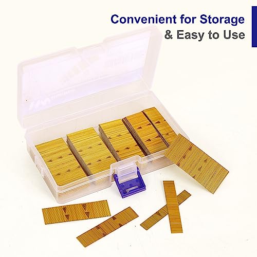 HW HAMWOO HAMWOO 14000 pcs 23 Gauge Pin Nails, Headless Pinner Nails, 7 Sizes Assorted 3/8 Inch to 1-3/8 Inch for Molding Cabinetry Building,photo frame,handicrafts Assembly - Image 5