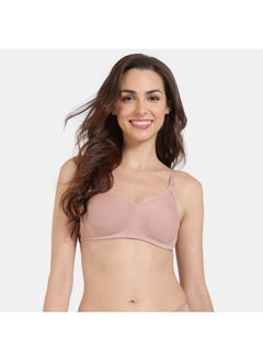 Zivame Solid Support Bra with Hook and Eye Closure