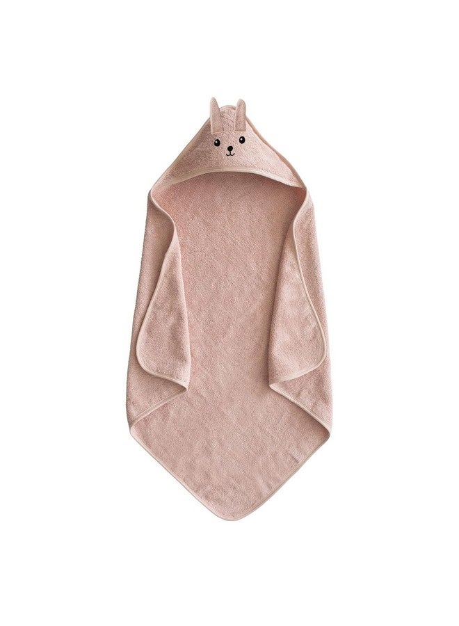 ROMASA Baby Bath Towel with Hooded Cute Design Ultra Soft Thick Cotton Bath Towel Shower Gift for Newborn,35X35 inches (Pink) - Image 1