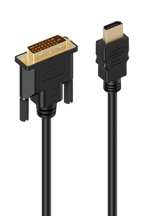 NIBEMINENT HDMI To DVI-D Adapter Video Cable-HDMI Male DVI to Cable Black