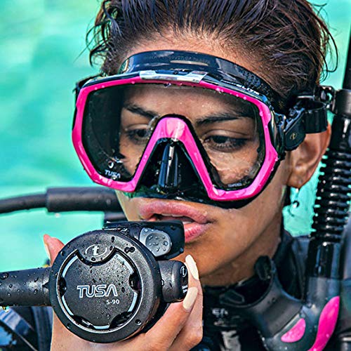 TUSA M-1003 Freedom Elite Scuba Diving Mask, Black/Black - Image 3
