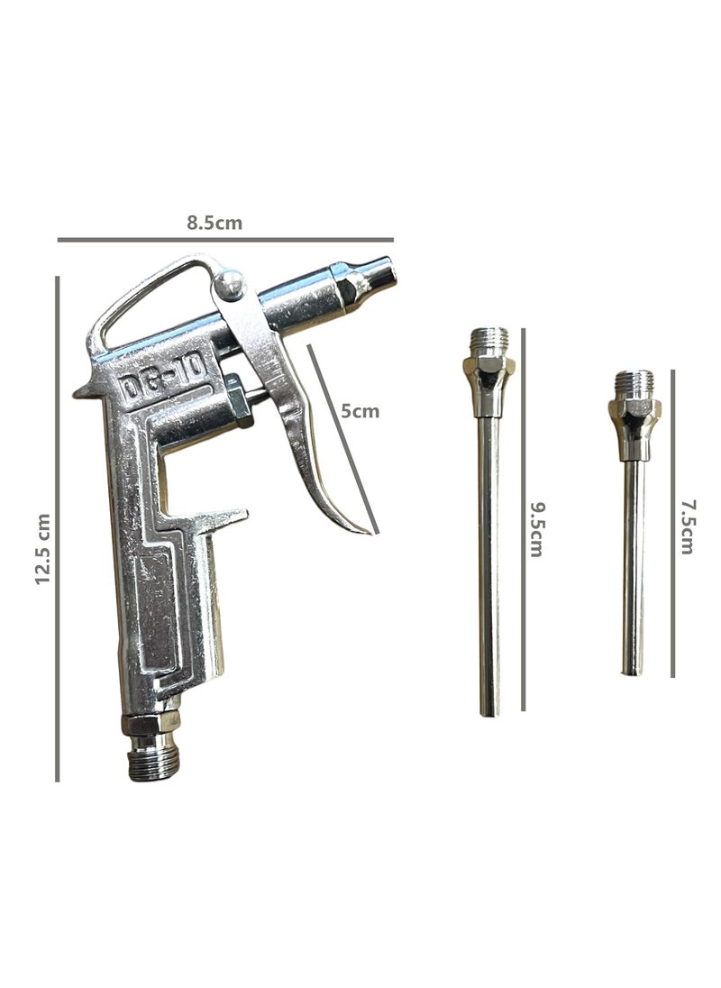 ADAWAT ADAWAT Air Blow Gun with Adjustable Air Flow Nozzle Air Flow Exte Air Compressor Tool Dust Cleaning Air Blower Gun Pneumatic Air Tools and Air Blowing Gun Compressor Cleaning Tool Metal Gun  - Image 3