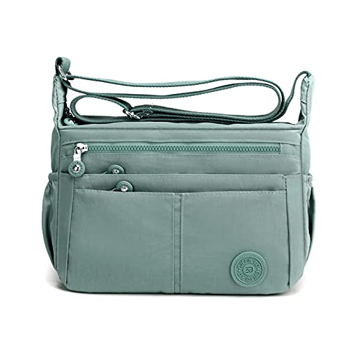 FANDARE Casual Shoulder Bags Women Satchel Waterproof Nylon Lightweight for Sport Work Hiking Shop Crossbody Bag Green - Image 1