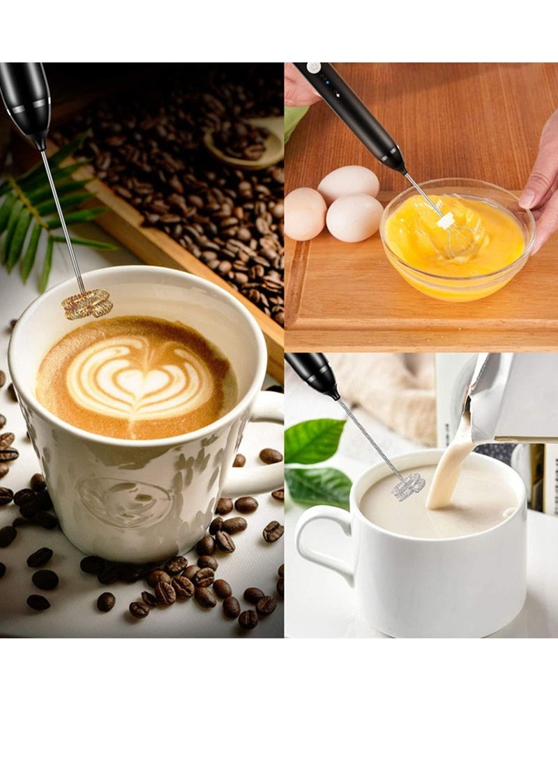 ELTRAZONE 3 In 1 Electric Foam Maker, Egg Beater, Drink Mixer. USB Rechargeable, Mini Blender For Coffee Latte Cappuccino Hot Chocolate  - Image 5