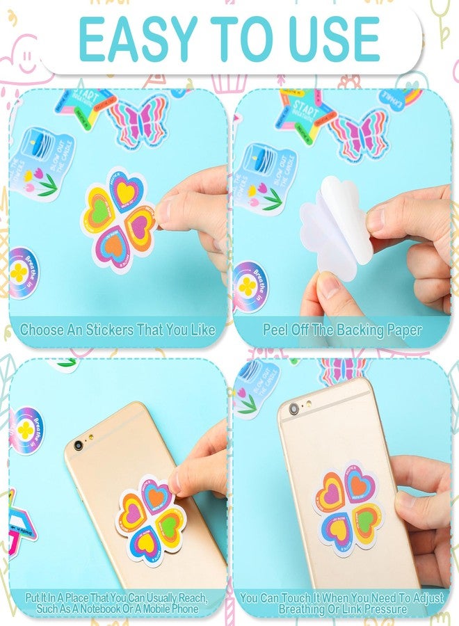 Engrowtic 180 Pcs Anxiety Sensory Stickers Sensory Strips Mindfulness Sticker Calm Anxiety Stickers Adhesive Textured Strips Tactile Fidget Tape for Desk Adults Tension Supplies(Fresh) - Image 3