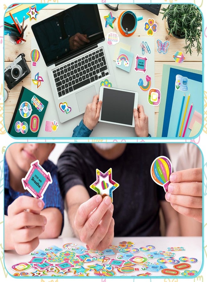 Engrowtic 180 Pcs Anxiety Sensory Stickers Sensory Strips Mindfulness Sticker Calm Anxiety Stickers Adhesive Textured Strips Tactile Fidget Tape for Desk Adults Tension Supplies(Fresh) - Image 5
