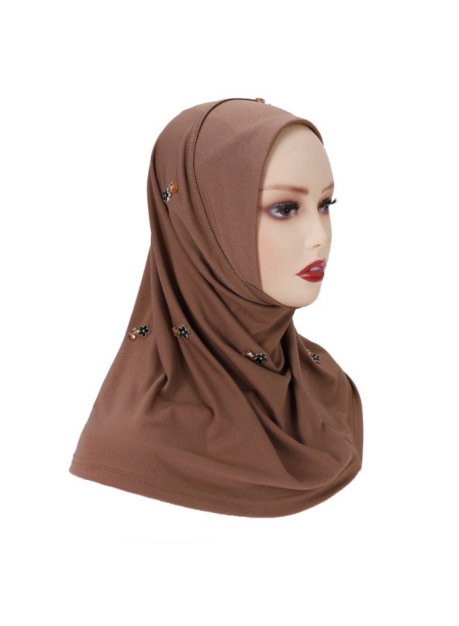 Women Muslim Headwear Wearable Traditional Wear Long Fashion Head Scarf for Ladies - Image 1