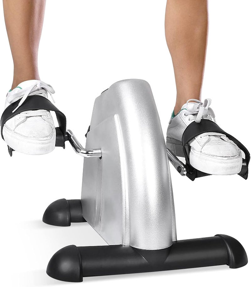 klarako Pedal Trainer, Portable Mini Exercise Pedal Bike Hand Foot Pedal Exerciser Under Desk Slimming Skinny Legs Cycle Bike with Electronic Display for Gym and Indoor - Image 1