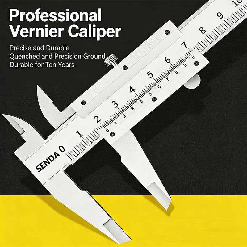 Stainless Steel Vernier Caliper 200mm 0 02mm Precision Inner Outer Diameter Depth Step Measurement - Image 4