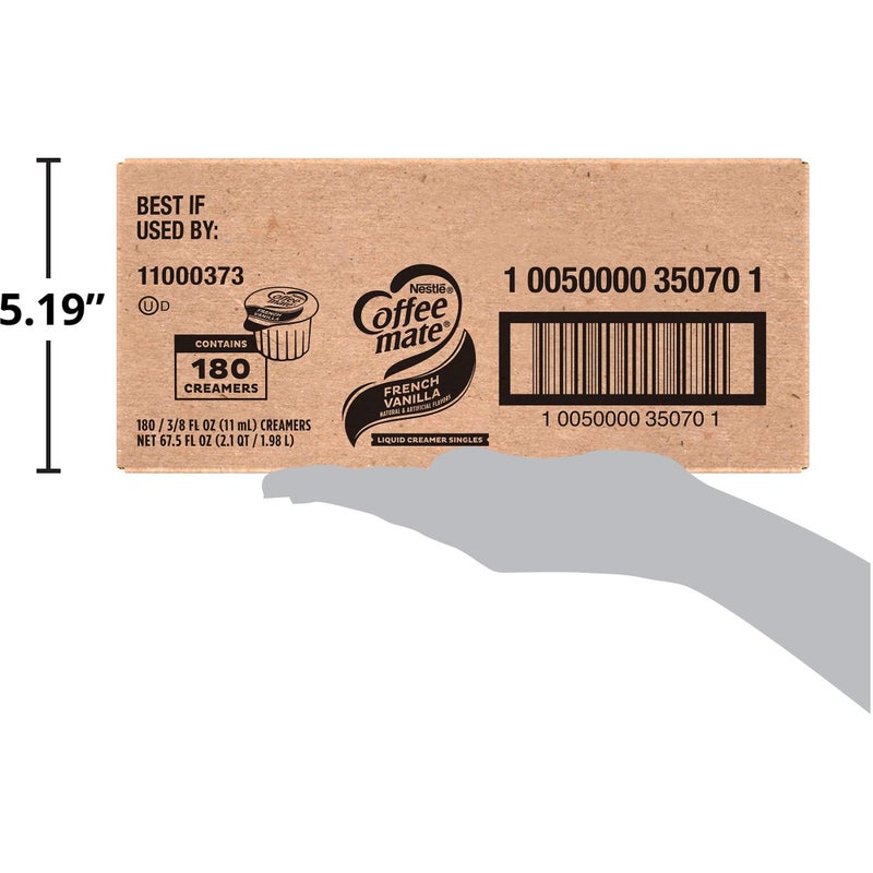 Nestle Nestlé® Coffee-mate Liquid Creamer Singles, French Vanilla, 0.38 Oz, Box Of 180 Singles - Image 5