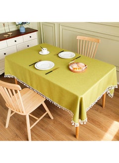 xozgdovg Luxury Cotton-Linen Waterproof Oil-Proof Tablecloth 