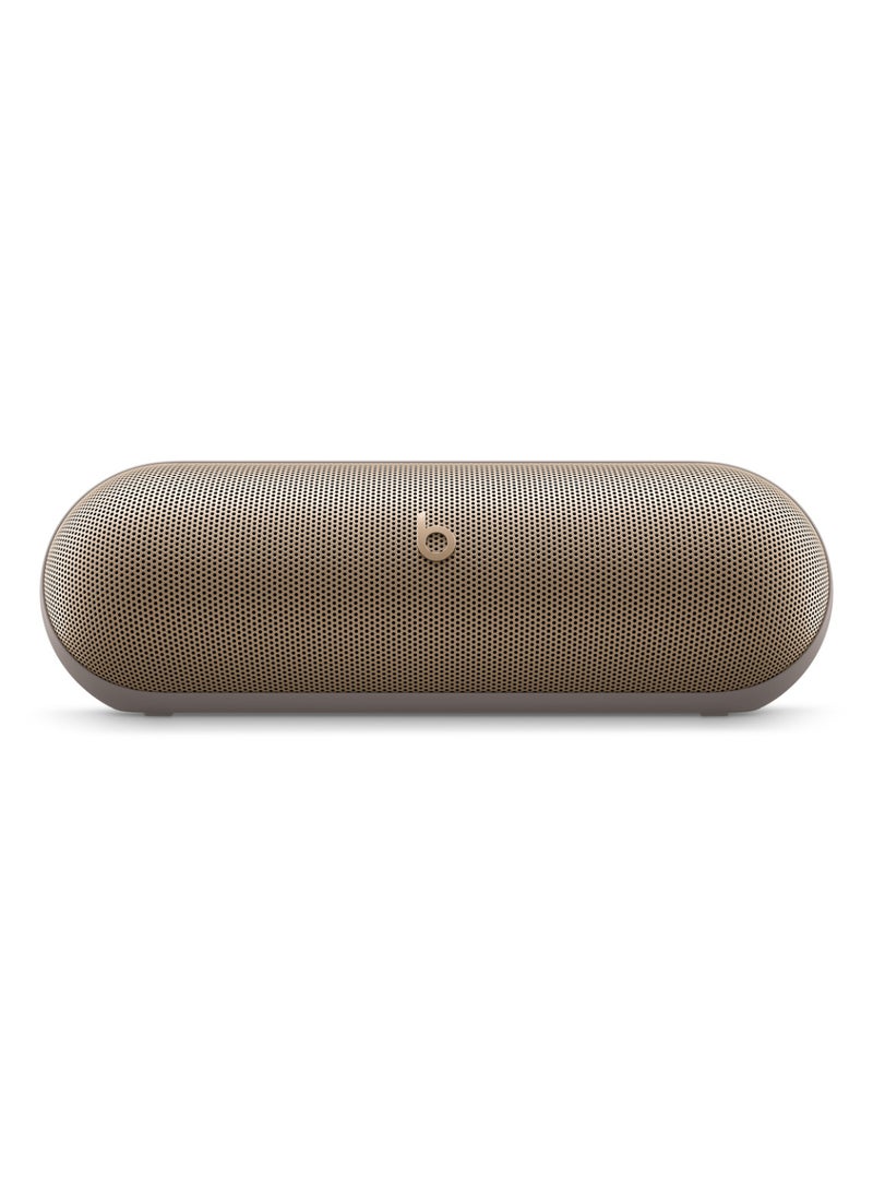 beats Pill – Wireless Bluetooth Speaker and Portable Charger via USB-C – Up to 24 Hours Battery Life, IP67 Water Resistant, Apple & Android Compatible, Built-in Microphone Champagne Gold - Image 2