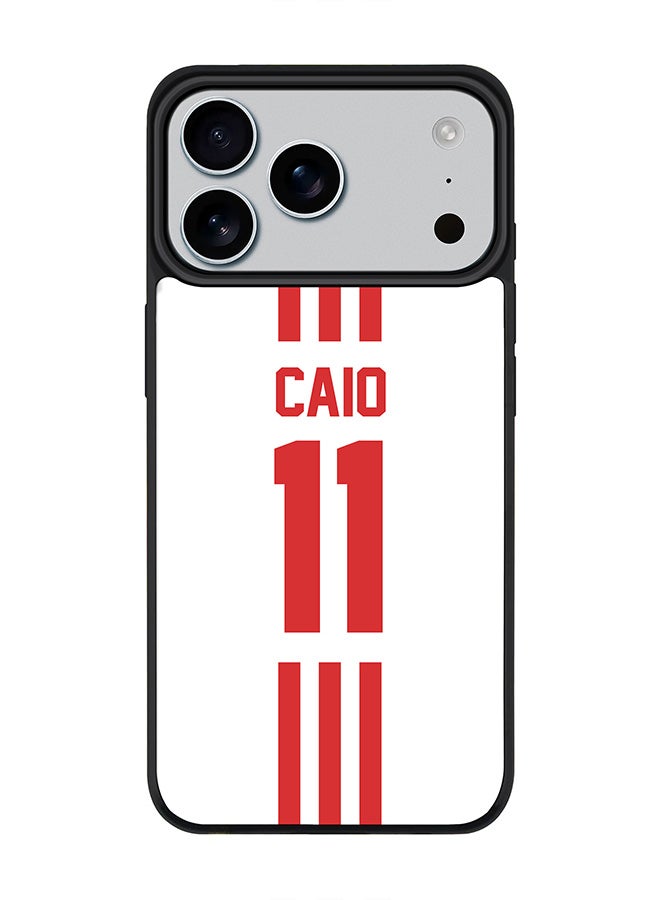 Stylizedd iPhone 17 Pro Max Case, [Compatible with MagSafe] Slim Magnetic cover Phone Case iPhone 17 Pro Max -Football - UAE,  Caio - Image 1