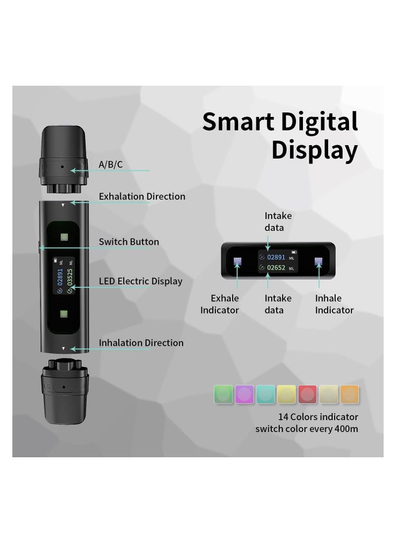 Generic - Breathing Exercise Device, Breathing Lung Recovery Exerciser, Respiratory Muscle Training Better Breathe, Guided Smart Breathing Exercise Assistant for Athletes and Sports Enthusiasts, Improve Sleep - Image 1