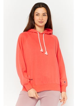Champion Women Sportswear Fit Long Sleeve Outdoor Sweatshirts, Coral Red  - Image 1