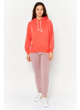 Champion Women Sportswear Fit Long Sleeve Outdoor Sweatshirts, Coral Red  - Image 2