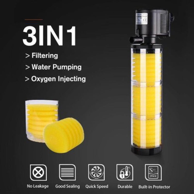 VAYINATO ® (LY-3310 | 25W | 1200L/Hr | Fit for 3.5 Feet Tank) Multi Function Powerful Aquarium Internal Filter, Ultra Quiet Design and Fully Submersible by Petzlifeworld - Image 5