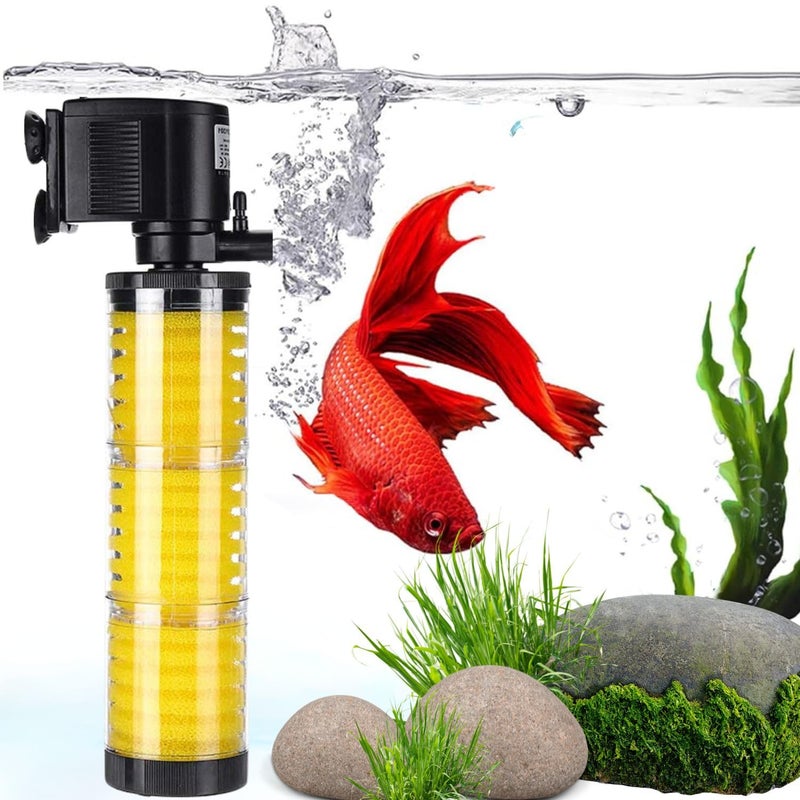 VAYINATO ® (LY-3310 | 25W | 1200L/Hr | Fit for 3.5 Feet Tank) Multi Function Powerful Aquarium Internal Filter, Ultra Quiet Design and Fully Submersible by Petzlifeworld - Image 1