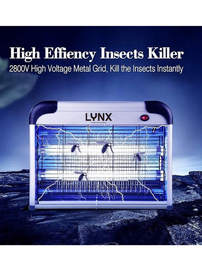 lynx - LYNX led Bug Zapper Fly Traps Indoor Electric Mosquito Zapper Killer Gnats Fruit Trap for Home Restaurants Kitchen Garden 20W LN-IK-2020 - Image 1