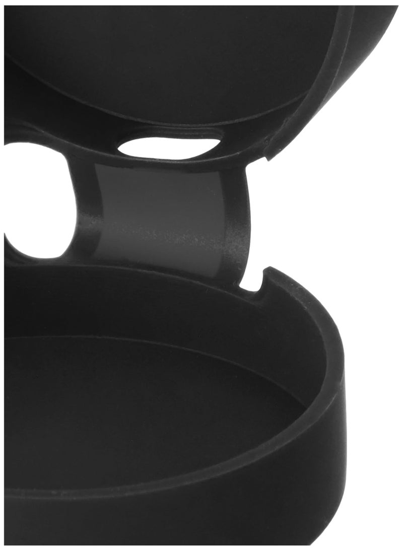 KACA Protective Shockproof Silicone Earbuds Cover Case with Buckle Compatible with CMF by Nothing Buds Pro (Black) - Image 4