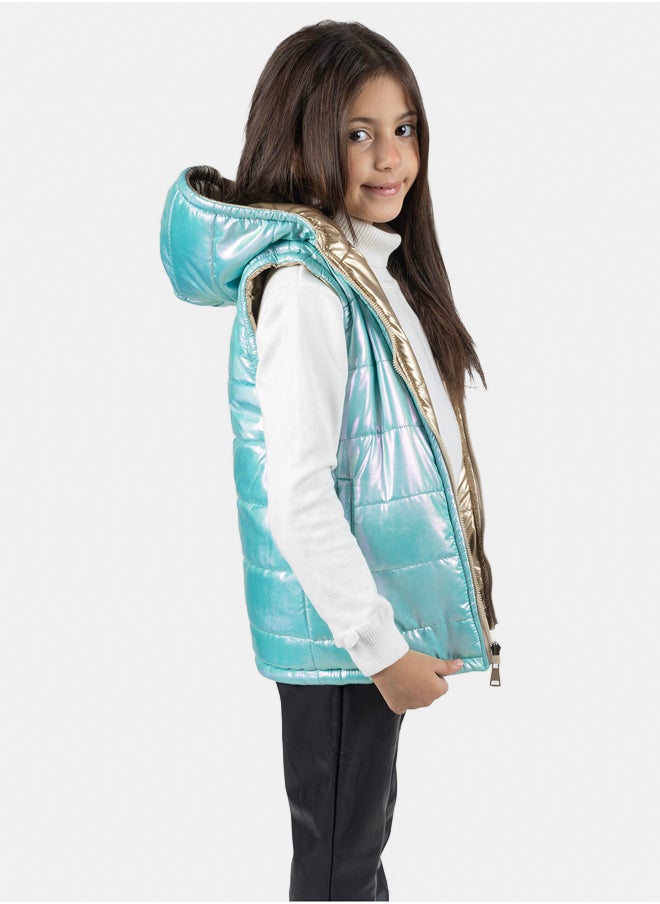 giggles - gillet long double face - Image 1