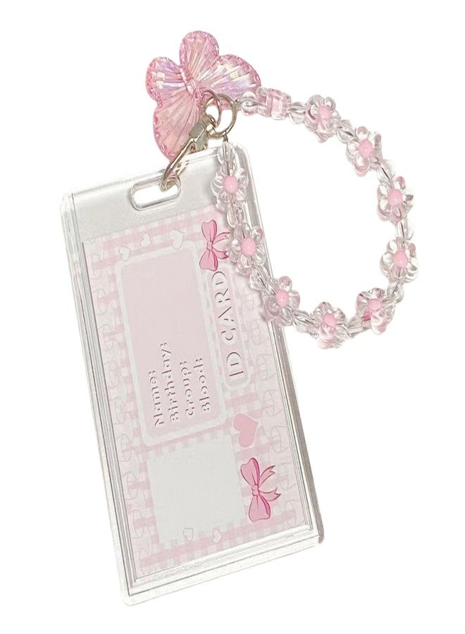 Hileapx Kpop Photocard Holder Keychain, Cute Acrylic Butterfly Photo Card Holder for Kpop Album Card (No Photocard) - Image 1