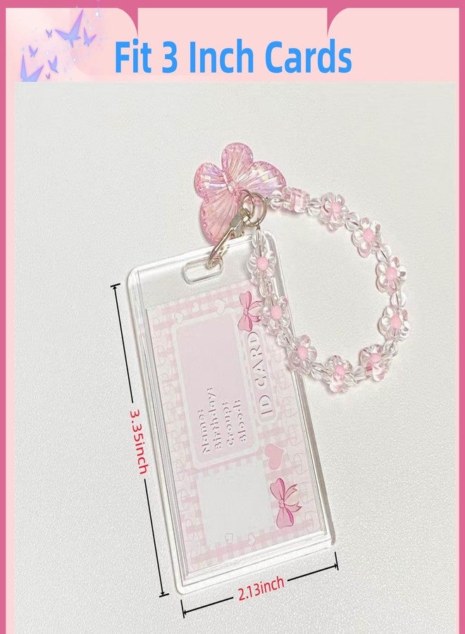 Hileapx Kpop Photocard Holder Keychain, Cute Acrylic Butterfly Photo Card Holder for Kpop Album Card (No Photocard) - Image 4