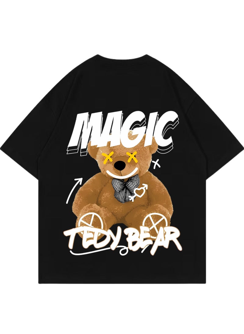 Teddy Bear Oversized Printed Cotton T-Shirt – Trendy & Comfortable Streetwear - pzsku/ZC1010013EE1400B8DC47Z/45/1741355360/b307cca0-6a97-44f9-bb57-4aa079dfd571