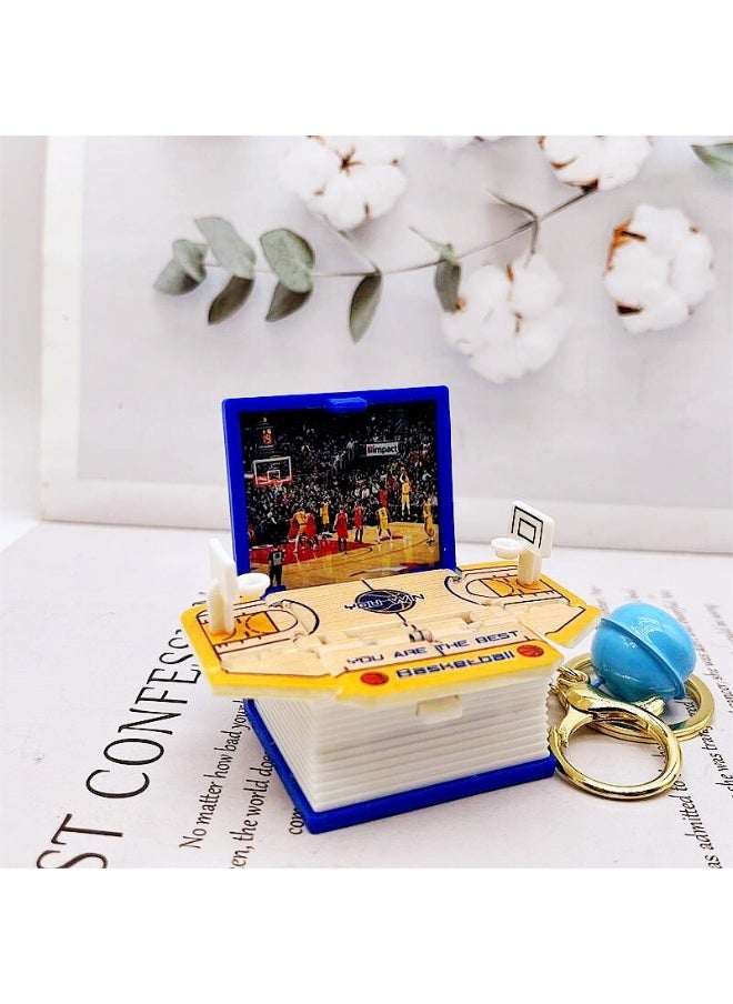 NIBEMINENT Pop Up 3D Mini Dinosaurs Keychain Toys, Anxiety Stress Relief Dino Hand Toys, Sensory Toys, Birthday Gifts Goody Bag Filler, Purse and Backpack Keychain Fidget Toys for for Kids 