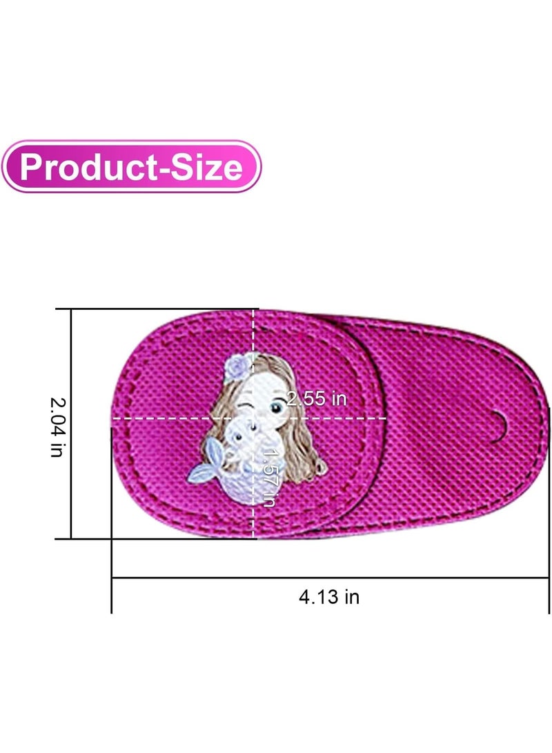 6 Pcs Eye Patches for Kids, Glasses, Upgraded 3D Contoured Design, Cute Pattern, Reusable for Treating Lazy Eye Amblyopia Strabismus, Left - Image 2