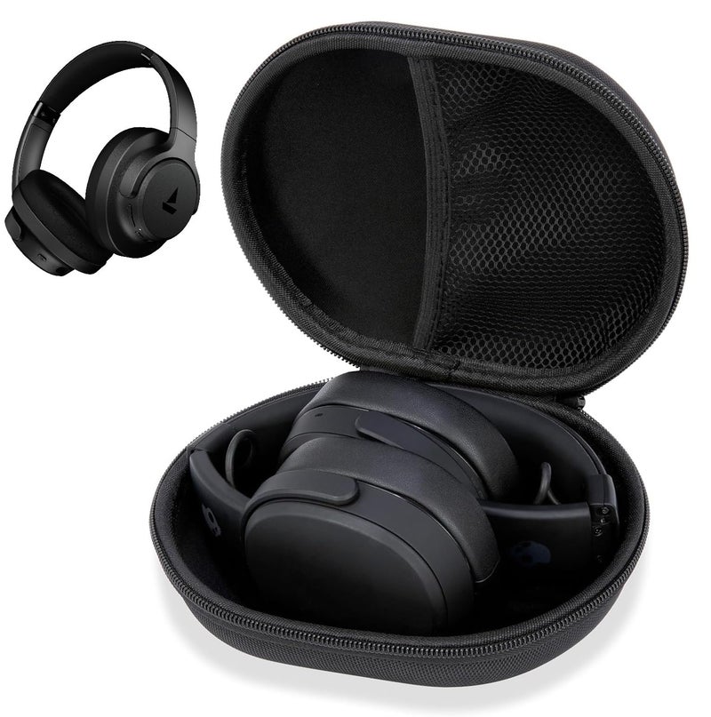 VERTUS® Headphone Protective Storage Case Cover for Boat Rockerz 512 ANC Headphones (Hard Shell|EVA|Black) - Image 1